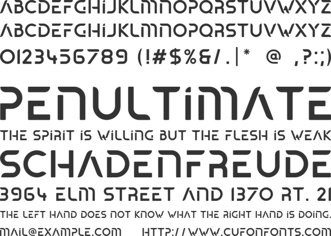 Elounda font preview
