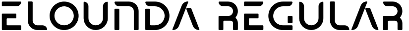 Elounda Regular font