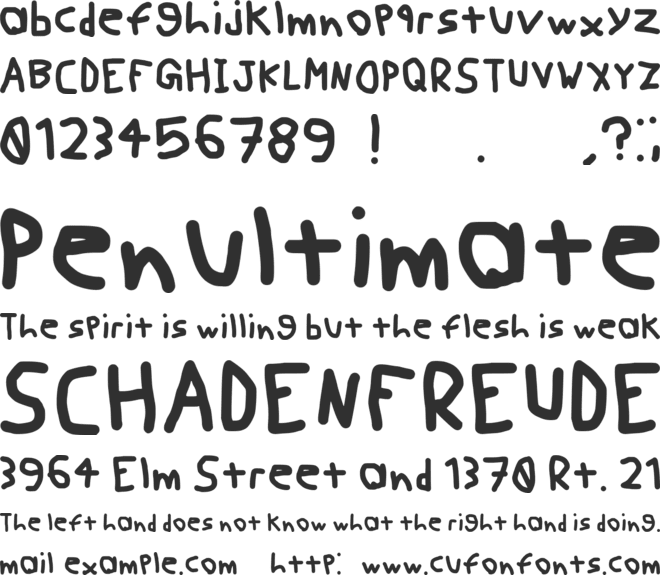 Hivehead Handwriting font preview
