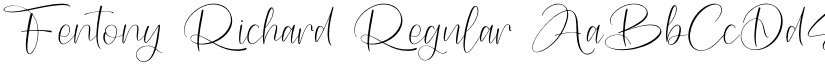 Fentony Richard Regular font