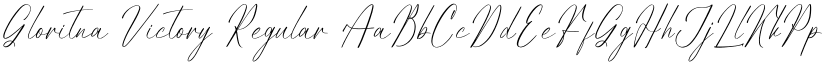 Gloritna Victory Regular font