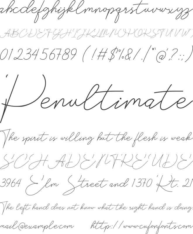 Akitha font preview