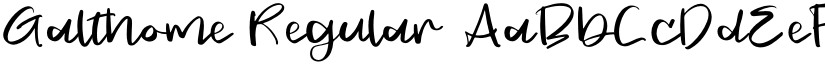 Galthome Regular font