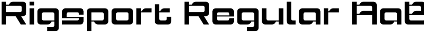 Rigsport Regular font