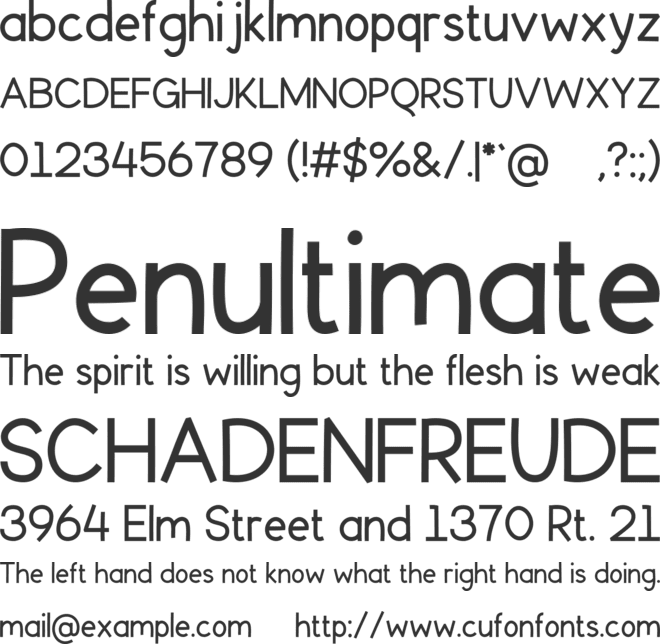 Calamari font preview