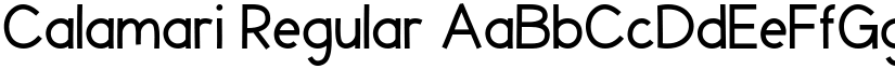 Calamari Regular font