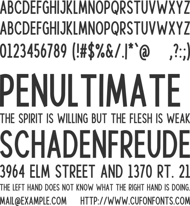 Ceviche font preview