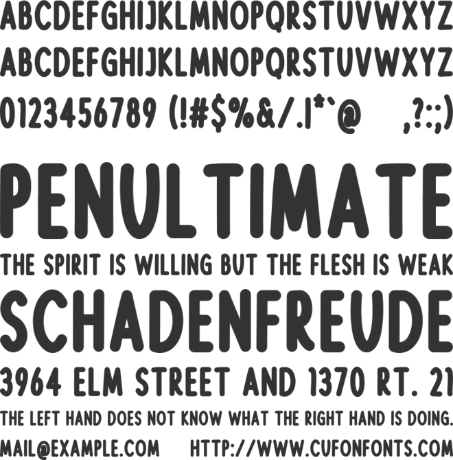 Caprese font preview