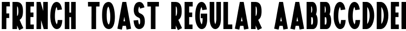 French Toast Regular font