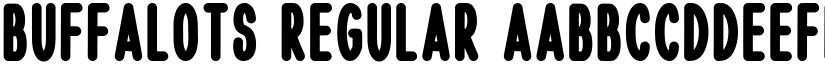 Buffalots Regular font