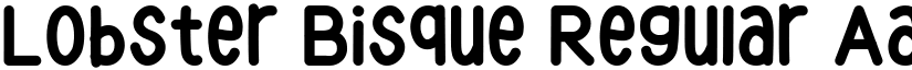 Lobster Bisque Regular font
