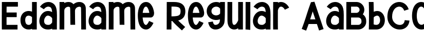 Edamame Regular font