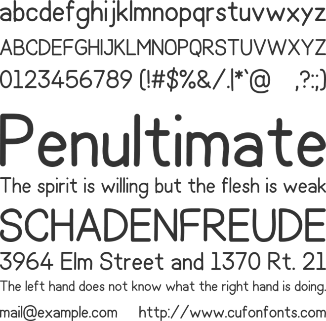 Artichoke font preview