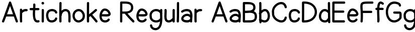 Artichoke Regular font
