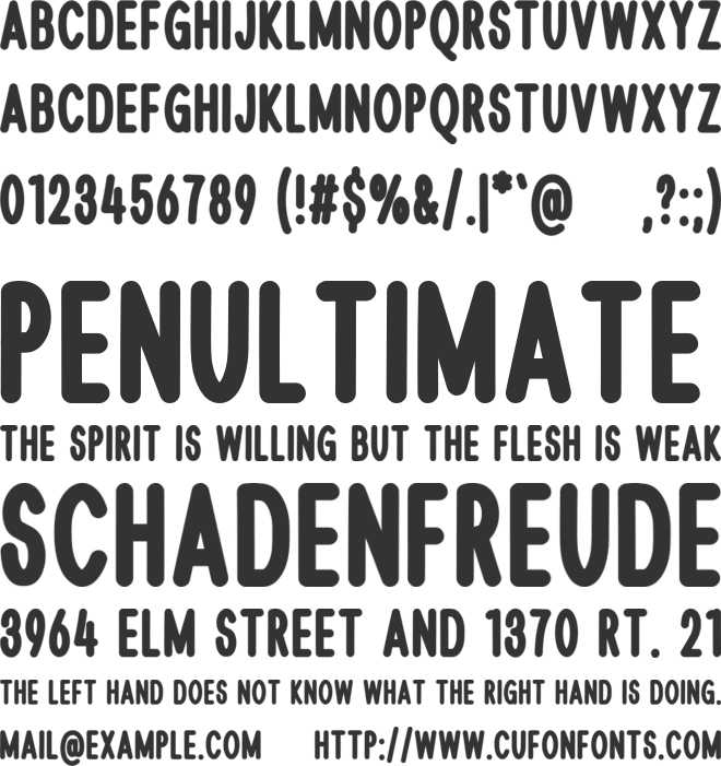 Quiche font preview