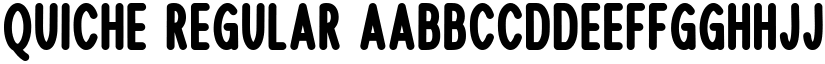 Quiche Regular font