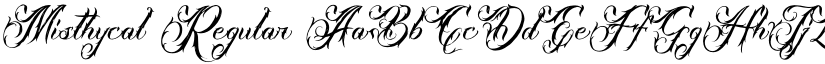 Misthycal Regular font