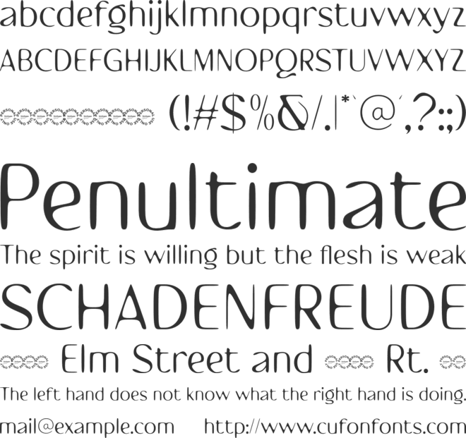 Brogsway font preview