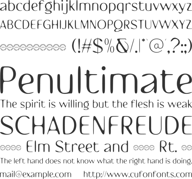 Brogsway font preview