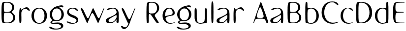 Brogsway Regular font