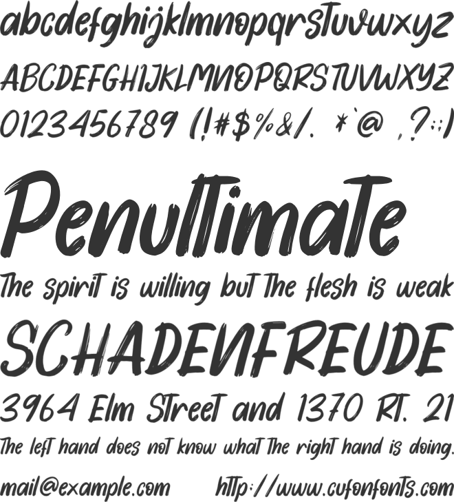 South Austria - Personal Use font preview