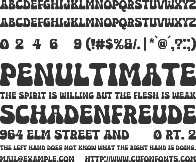 Super Festival font preview