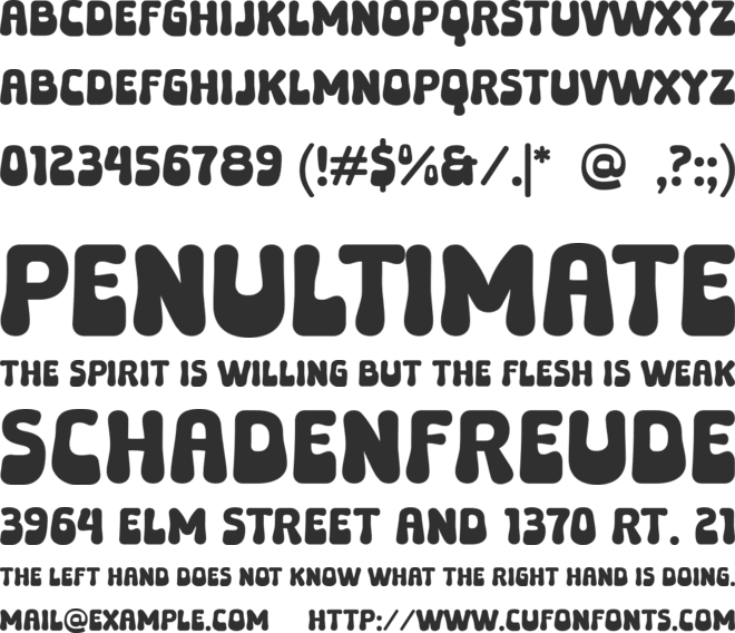 Grovey font preview