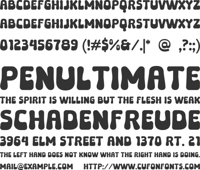 Grovey font preview
