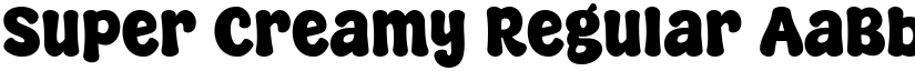 Super Creamy Regular font