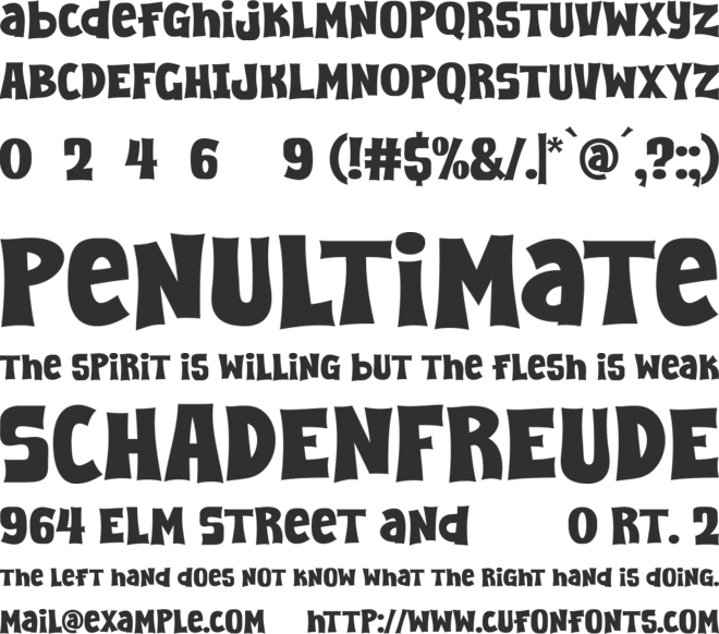 Super Friday font preview
