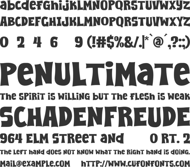 Super Friday font preview