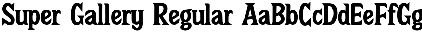Super Gallery Regular font