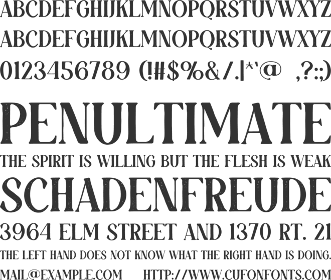 JABROWZKY font preview