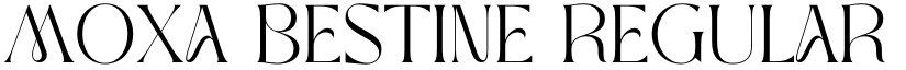 MOXA Bestine Regular font