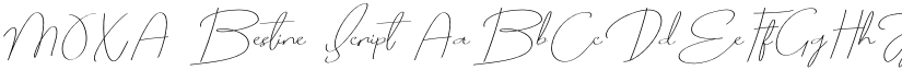 MOXA Bestine Script font