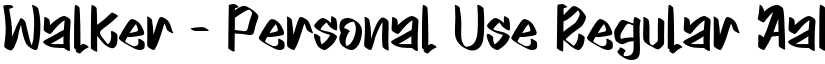 Walker - Personal Use font download