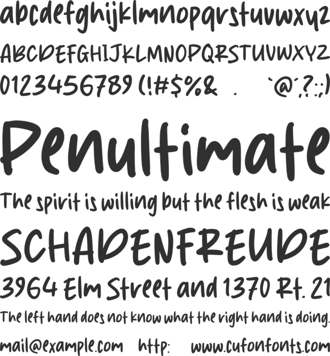 Rich Cheese font preview