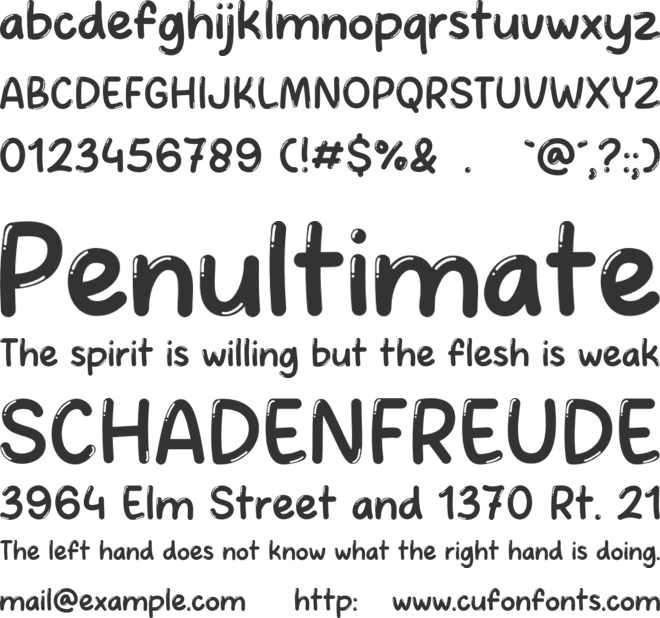 Crush Bubble font preview