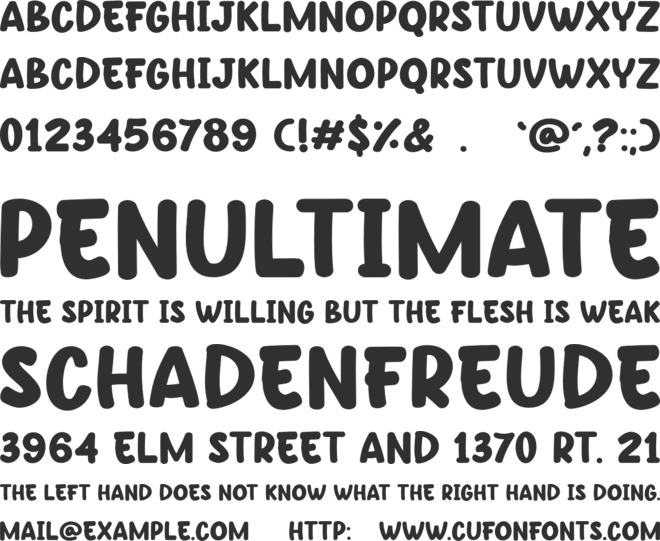 Power Punchy font preview