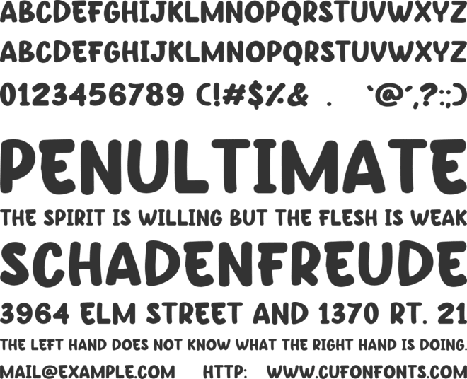Power Punchy font preview