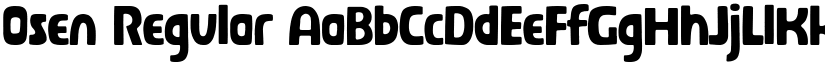Osen Regular font