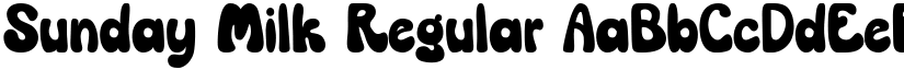 Sunday Milk Regular font