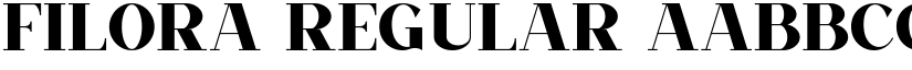 Filora Regular font