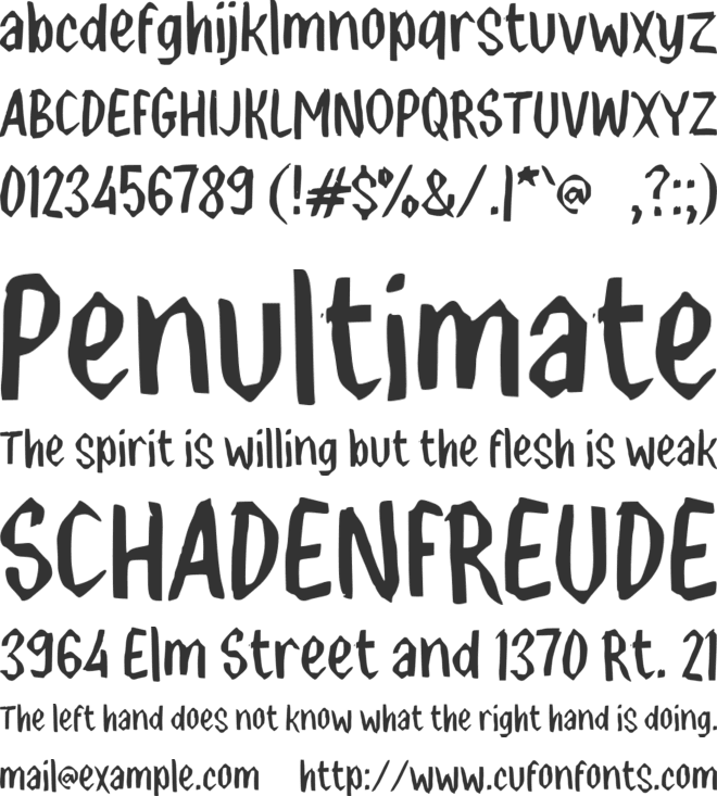 K Kambium font preview