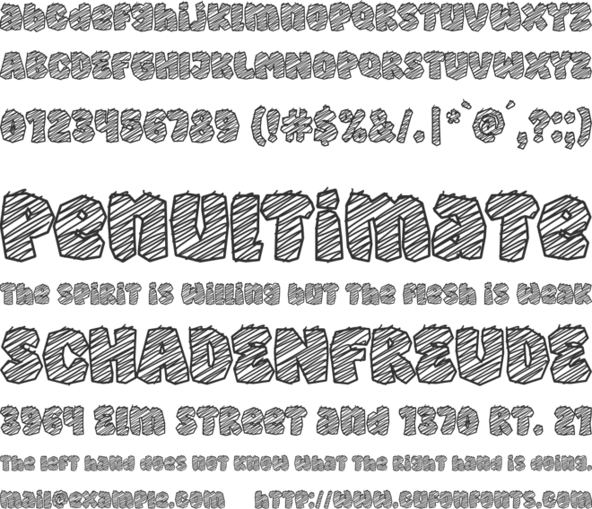 Super Chalk font preview