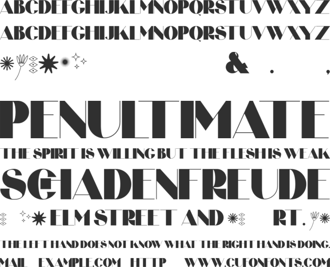 BARILOD font preview