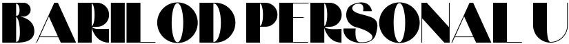 BARILOD Personal Use font