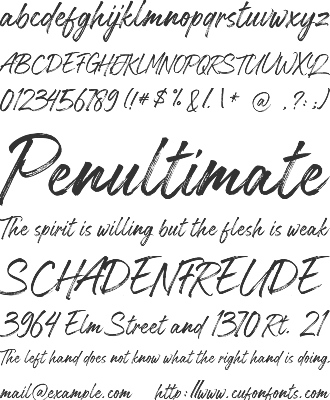 Beyond Sacrifice font preview
