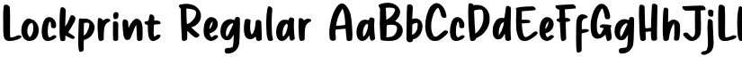 Lockprint font download