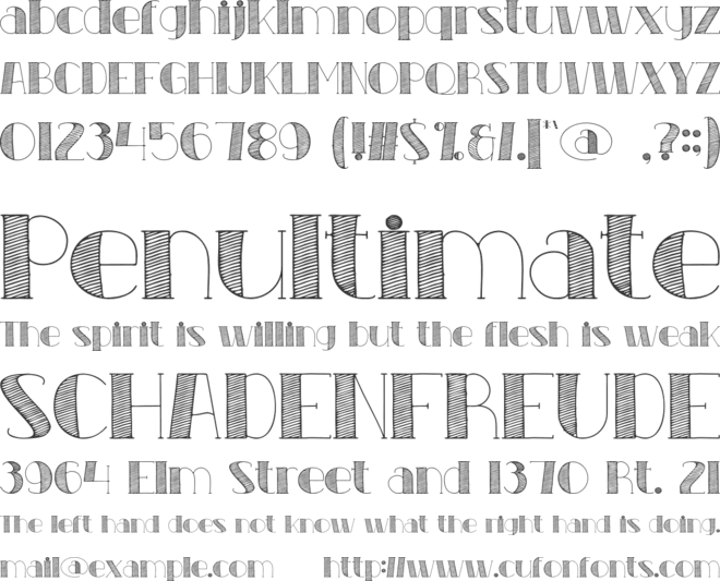 MAHERTA font preview